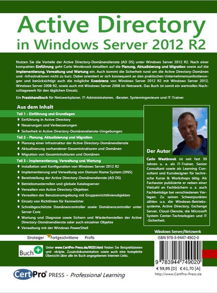 Produktbild: Active Directory in Windows Server 2012 R2