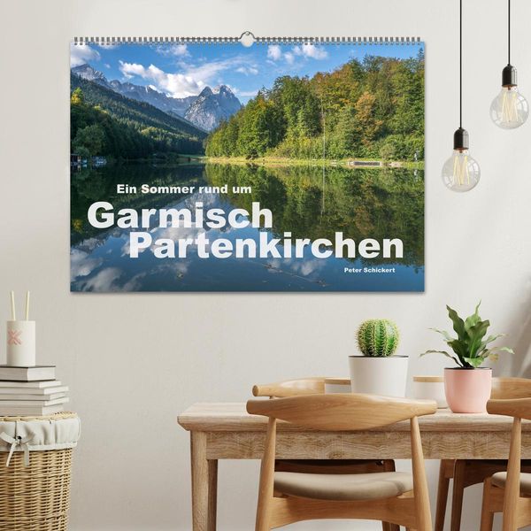 Produktbild: Ein Sommer rund um Garmisch-Partenkirchen (Wandkalender 2026 DIN A2 quer), CALVENDO Monatskalender