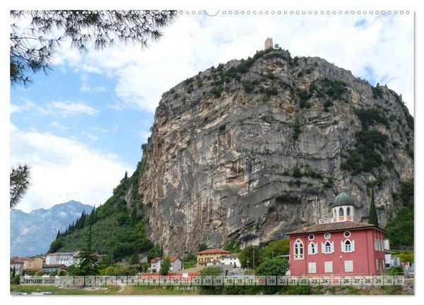 Produktbild: GARDASEE Von Arco ganz im Norden s&uuml;dw&auml;rts (hochwertiger Premium Wandkalender 2026 DIN A2 quer), Kunstdruck in Hochglanz