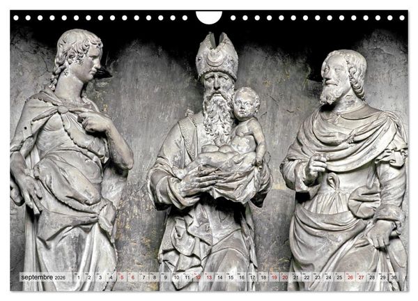 Produktbild: Lumi&egrave;re de cath&eacute;drale (Calendrier mural 2026 DIN A4 vertical), CALVENDO calendrier mensuel