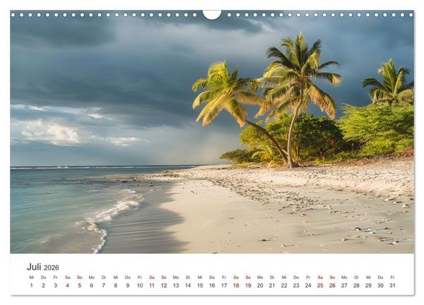 Produktbild: Gestrandet - Ein Jahr auf Robinsons Insel (Wandkalender 2026 DIN A3 quer), CALVENDO Monatskalender