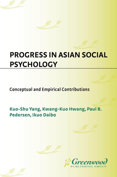 Produktbild: Progress in Asian Social Psychology