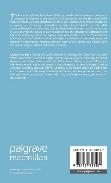 Produktbild: The Economics of Faith-Based Service Delivery