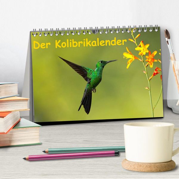 Produktbild: Der Kolibrikalender (Tischkalender 2026 DIN A5 quer), CALVENDO Monatskalender
