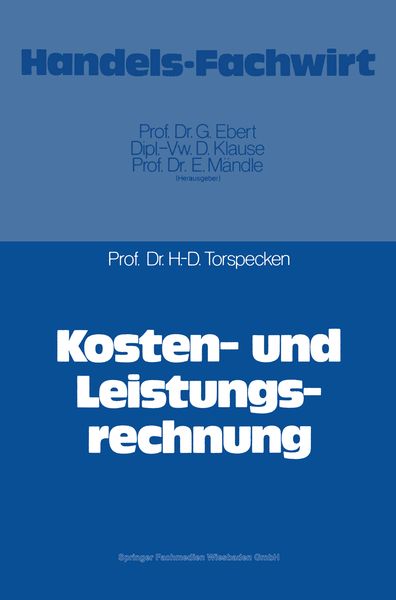 Produktbild: Kosten- und Leistungsrechnung