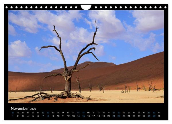 Produktbild: Namibia 2026 Farben der W&uuml;ste (Wandkalender 2026 DIN A4 quer), CALVENDO Monatskalender