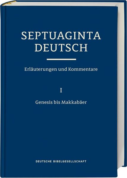 Produktbild: Septuaginta Deutsch. Erl&auml;uterungen und Kommentare