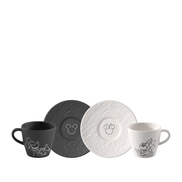 Produktbild: Villeroy & Boch Manufacture - Mickey Mouse Espressotasse mit Untertasse, 4-teilig