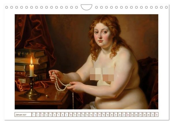 Produktbild: Sch&ouml;nheit ohne Schleier - Barock (Wandkalender 2027 DIN A4 quer), CALVENDO Monatskalender