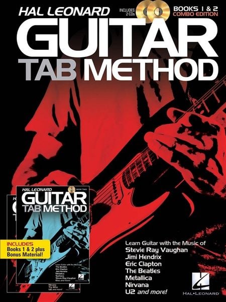 Produktbild: Hal Leonard Guitar Tab Method Books 1 and 2 Combo Edition Guitar Tablature Method with Online Audio Learn Riffs, Power Chords and Strumming Beginner to Early Intermediate Guitar