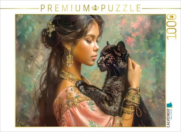 CALVENDO Puzzle Tierische Liebe | 1000 Teile Lege-Größe 64x48cm Foto-Puzzle für glückliche Stunden