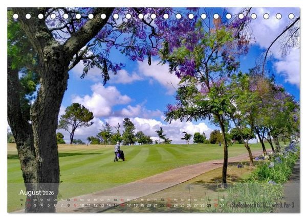 Produktbild: Golfpl&auml;tze Kapstadt - Cape Winelands und Overberg (Tischkalender 2026 DIN A5 quer), CALVENDO Monatskalender