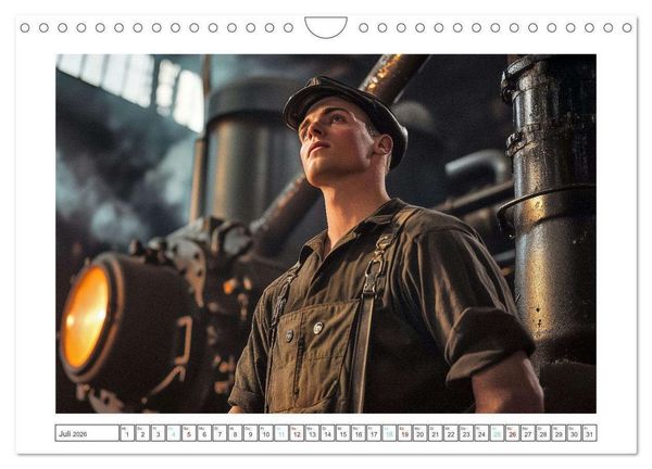 Produktbild: Mit Volldampf in dein Herz (Wandkalender 2026 DIN A4 quer), CALVENDO Monatskalender