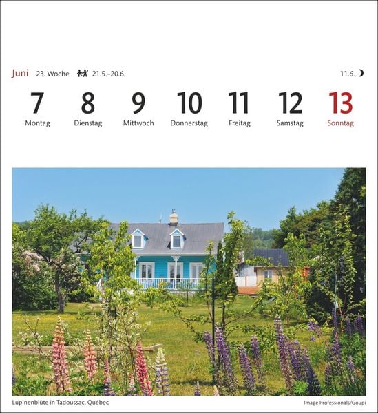 Produktbild: Kanada Sehnsuchtskalender 2027 - Wochenkalender mit 53 Postkarten