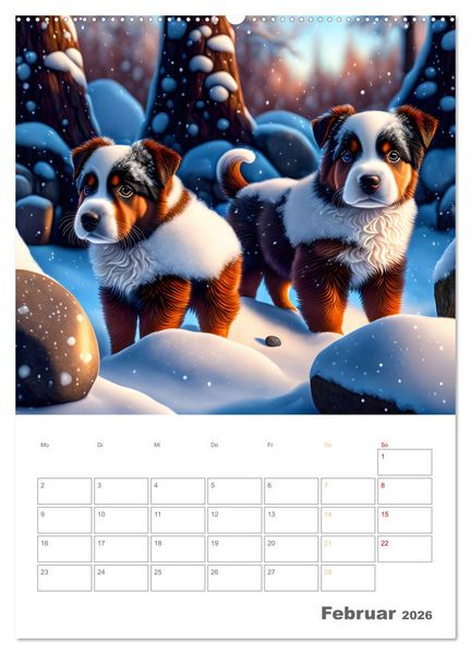 Produktbild: Liebenswerte Hunde und Katzen (hochwertiger Premium Wandkalender 2026 DIN A2 hoch), Kunstdruck in Hochglanz