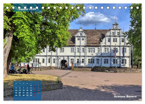 Produktbild: M&auml;rchenhaftes Weserbergland (Tischkalender 2026 DIN A5 quer), CALVENDO Monatskalender