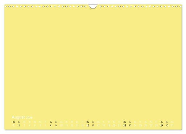 Produktbild: Bastelkalender - Gelb (Wandkalender 2026 DIN A3 quer), CALVENDO Monatskalender