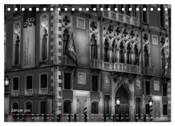Produktbild: Venedig - Licht und Schatten (Tischkalender 2026 DIN A5 quer), CALVENDO Monatskalender