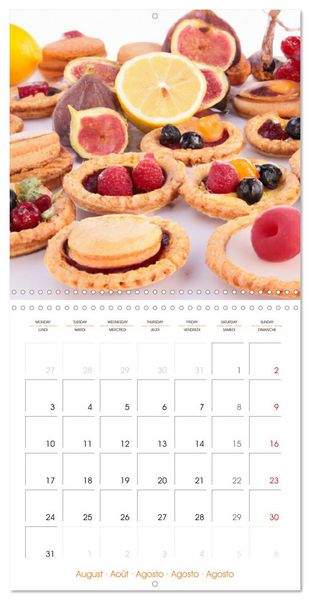 Produktbild: Art culinaire p&acirc;tisseries (Calendrier mural carr&eacute; 2026 30x30 cm) Calendrier double avec une page pour vos prises de notes