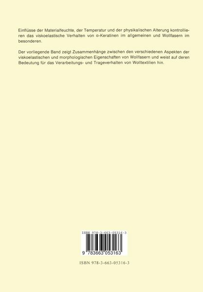 Produktbild: Thermo- und hydroplastische Eigenschaften von Wollfasern