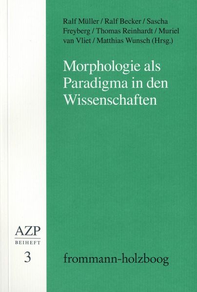 Produktbild: Morphologie als Paradigma in den Wissenschaften