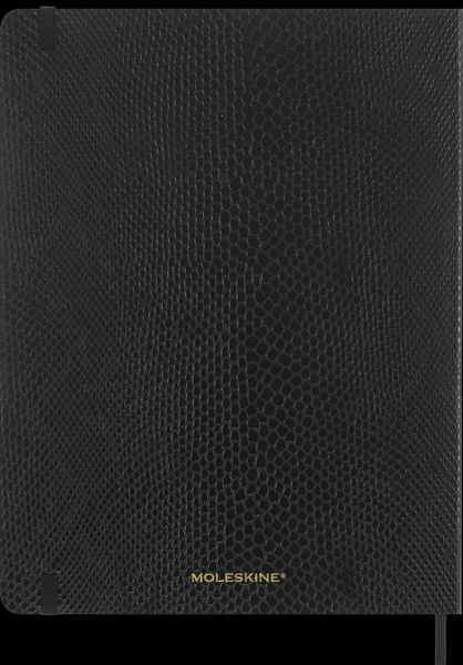 Produktbild: Moleskine Vegea Boa Notizbuch, XL, liniert, weicher Einband, schwarz, in Box
