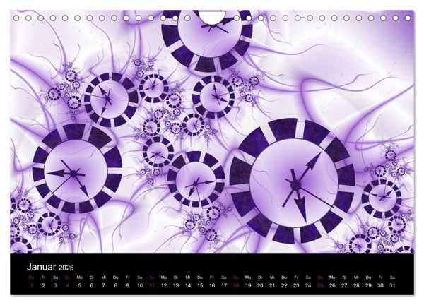 Produktbild: Die Farbe Lila (Wandkalender 2026 DIN A4 quer), CALVENDO Monatskalender