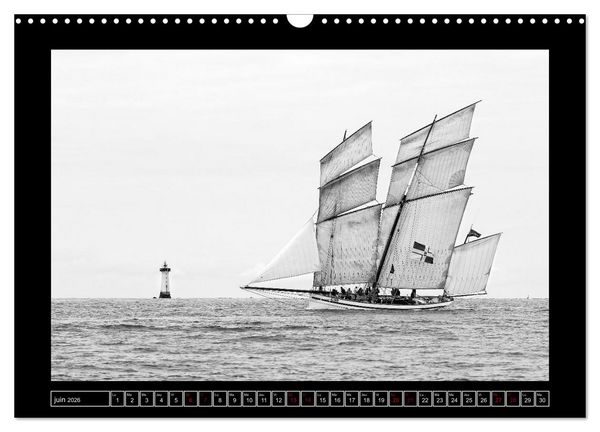 Produktbild: Voiles anciennes (Calendrier mural 2026 DIN A3 vertical), CALVENDO calendrier mensuel