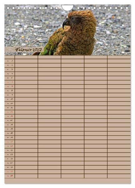 Produktbild: Tierischer Familienplaner (Wandkalender 2027 DIN A4 hoch), CALVENDO Monatskalender