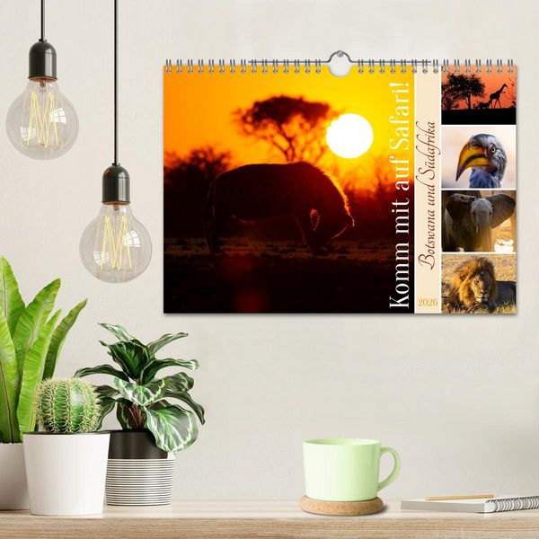 Produktbild: Komm mit auf Safari! Botswana und S&uuml;dafrika (Wandkalender 2026 DIN A4 quer), CALVENDO Monatskalender