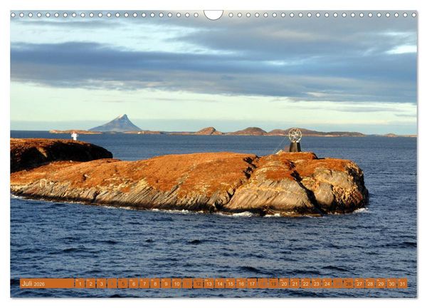 Produktbild: Hurtigruten - Unterwegs mit dem Postschiff (Wandkalender 2026 DIN A3 quer), CALVENDO Monatskalender