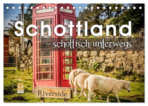Produktbild: Schottland &ndash; schottisch unterwegs (Tischkalender 2026 DIN A5 quer), CALVENDO Monatskalender