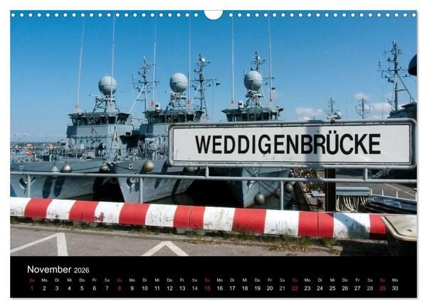 Produktbild: Marinest&uuml;tzpunkt Kiel (Wandkalender 2026 DIN A3 quer), CALVENDO Monatskalender