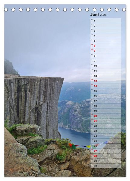 Produktbild: Skandinavien entdecken - Von Schweden nach Norwegen mit dem Wohnmobil (Tischkalender 2026 DIN A5 hoch), CALVENDO Monatskalender