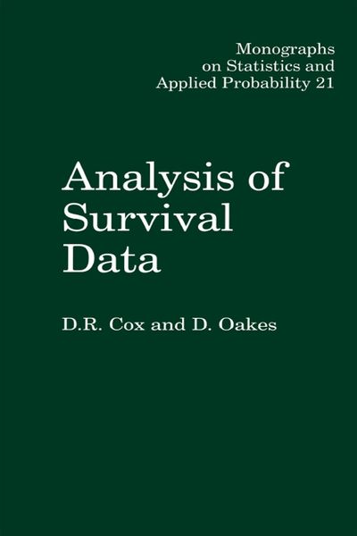 Produktbild: Analysis of Survival Data