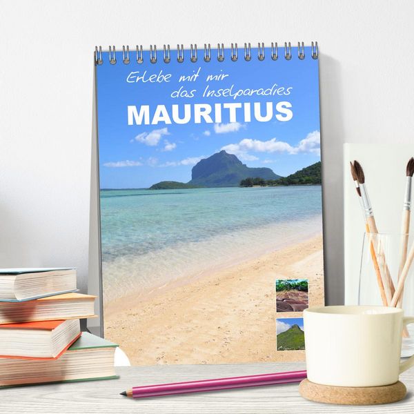 Produktbild: Erlebe mit mir das Inselparadies Mauritius (Tischkalender 2026 DIN A5 hoch), CALVENDO Monatskalender