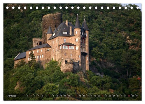 Produktbild: Deutsche Burgen (Tischkalender 2026 DIN A5 quer), CALVENDO Monatskalender