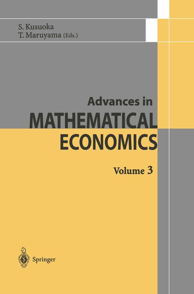 Produktbild: Advances in Mathematical Economics