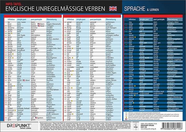 Englische unregelmäßige Verben, Zubehör von Schulze Media GmbH, Schulze Media, 978-3-86448-715-6