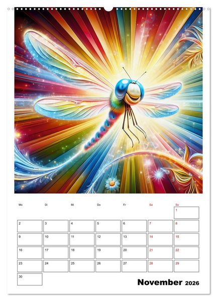 Produktbild: Heitere Insektenwelt (Wandkalender 2026 DIN A2 hoch), CALVENDO Monatskalender