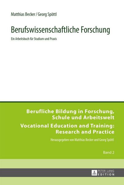 Produktbild: Berufswissenschaftliche Forschung