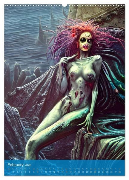 Produktbild: Sirens of the Undead Seas (Wall Calendar 2026 DIN A2 portrait), CALVENDO 12 Month Wall Calendar