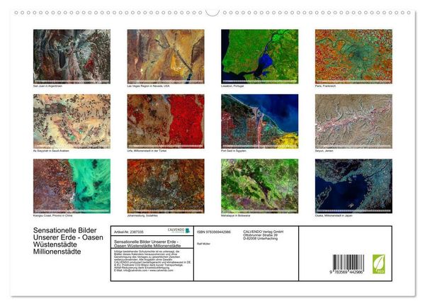 Produktbild: Sensationelle Bilder Unserer Erde - Oasen W&uuml;stenst&auml;dte Millionenst&auml;dte (Wandkalender 2027 DIN A2 quer), CALVENDO Monatskalender