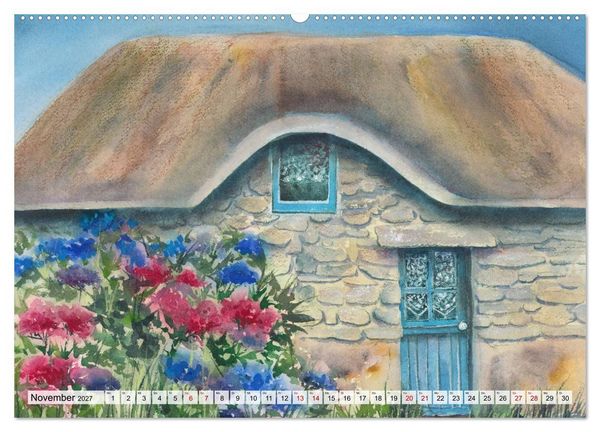 Produktbild: Frankreich Aquarelle (Wandkalender 2027 DIN A2 quer), CALVENDO Monatskalender