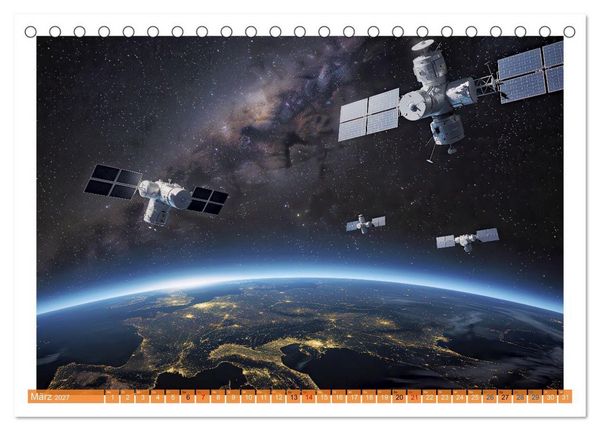Produktbild: Im Weltall ist Stille (Tischkalender 2027 DIN A5 quer), CALVENDO Monatskalender