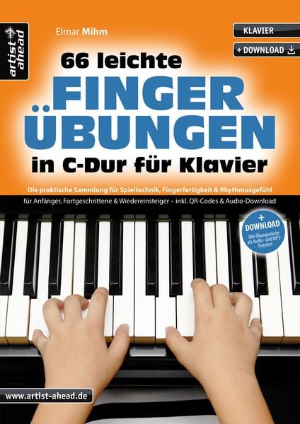 66 leichte Fingerübungen in C-Dur für Klavier -