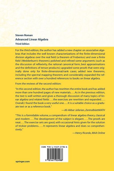 Produktbild: Advanced Linear Algebra