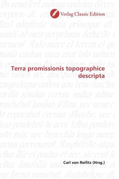 Produktbild: Terra promissionis topographice descripta
