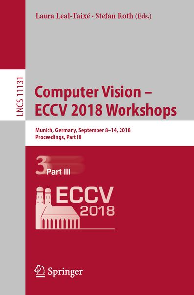 Produktbild: Computer Vision &ndash; ECCV 2018 Workshops
