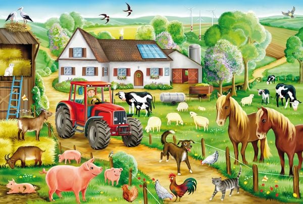 Produktbild: Fr&ouml;hlicher Bauernhof, 100 Teile